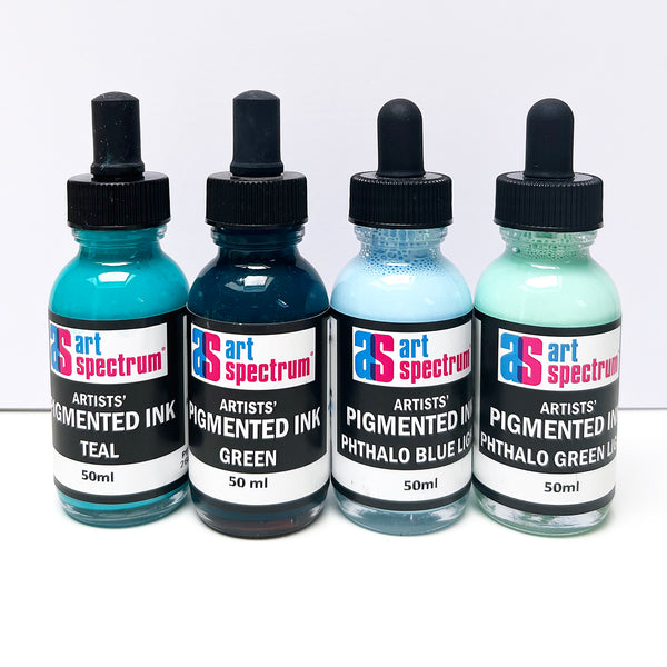 Art Spectrum Pigmented Ink · 50ml bottles · 12 Colours · New Never Used