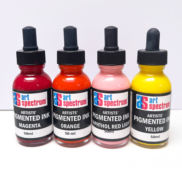 Art Spectrum Pigmented Ink · 50ml bottles · 12 Colours · New Never Used