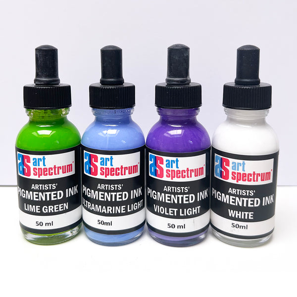 Art Spectrum Pigmented Ink · 50ml bottles · 12 Colours · New Never Used