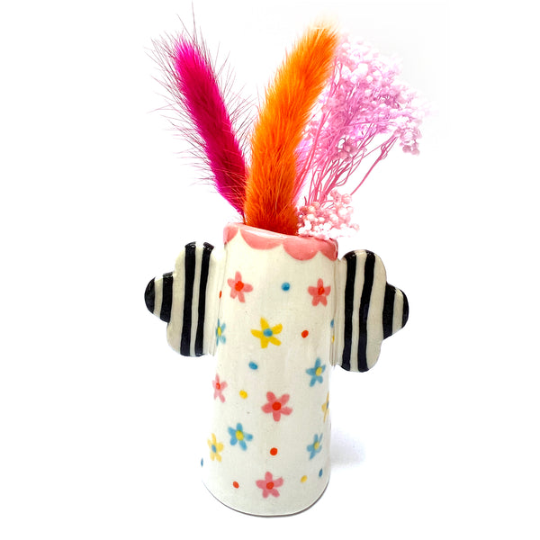 SECONDS · Cat Vase · Orange (read description)