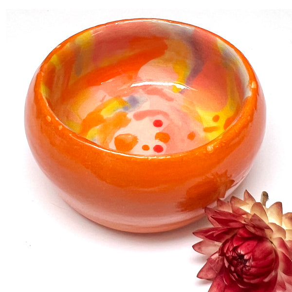 SAMPLE · Mini Bowl · Orange · Stoneware