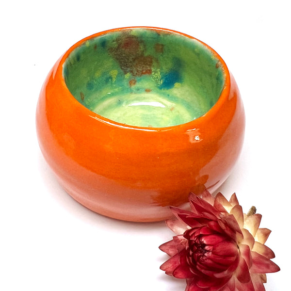 SAMPLE · Mini Bowl · Orange · Stoneware