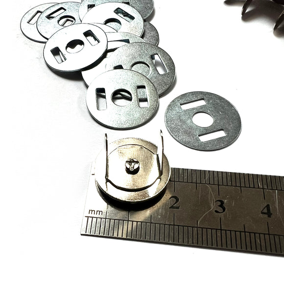 Magnetic Bag Snaps · 18mm · Qty 8