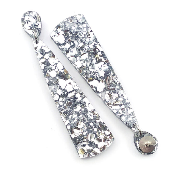 Lola Dangle Earrings · Chunky Silver