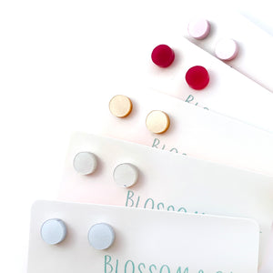 Stud Earring · Tiny Dot · Shimmer · 8mm · Choose your Colour