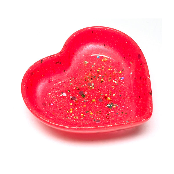 NOT QUITE PERFECT · Heart Trinket Dish · Hot Pink