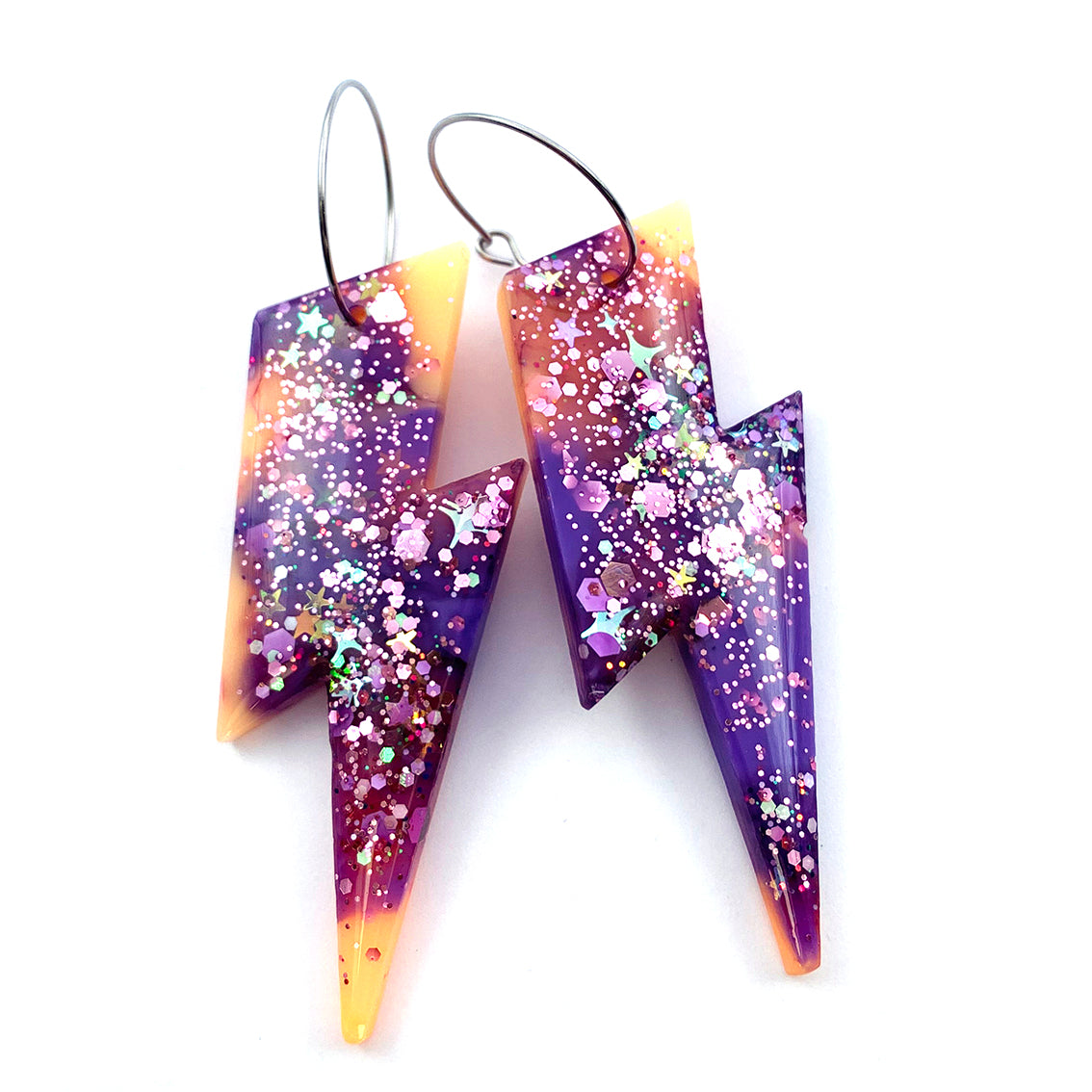 Resin Earring · Wam Bam · Lilac · 50