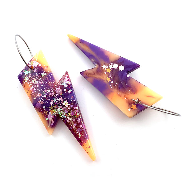 Resin Earring · Wam Bam · Lilac · 50