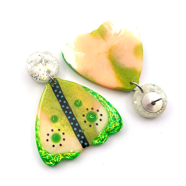 Resin Earring · The Moth and the Moon · 03