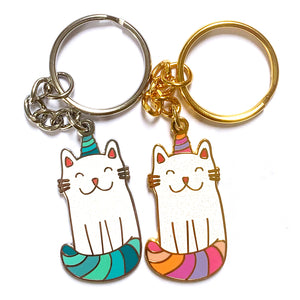 Keyring · NEW! Glitter Caticorn · Choose Your Colour