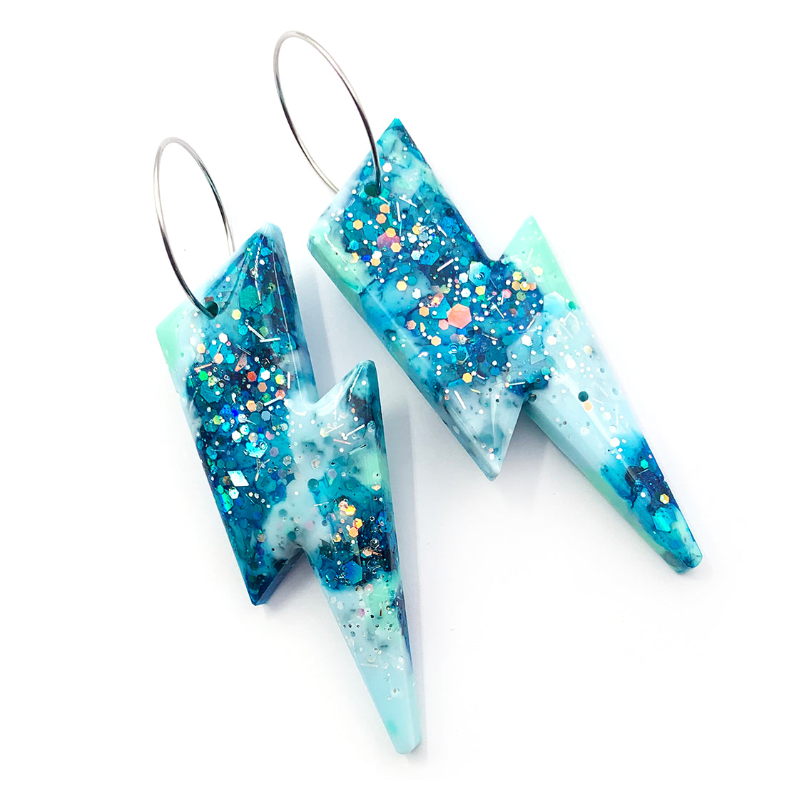 Resin Earring · Wam Bam · Blue · 35