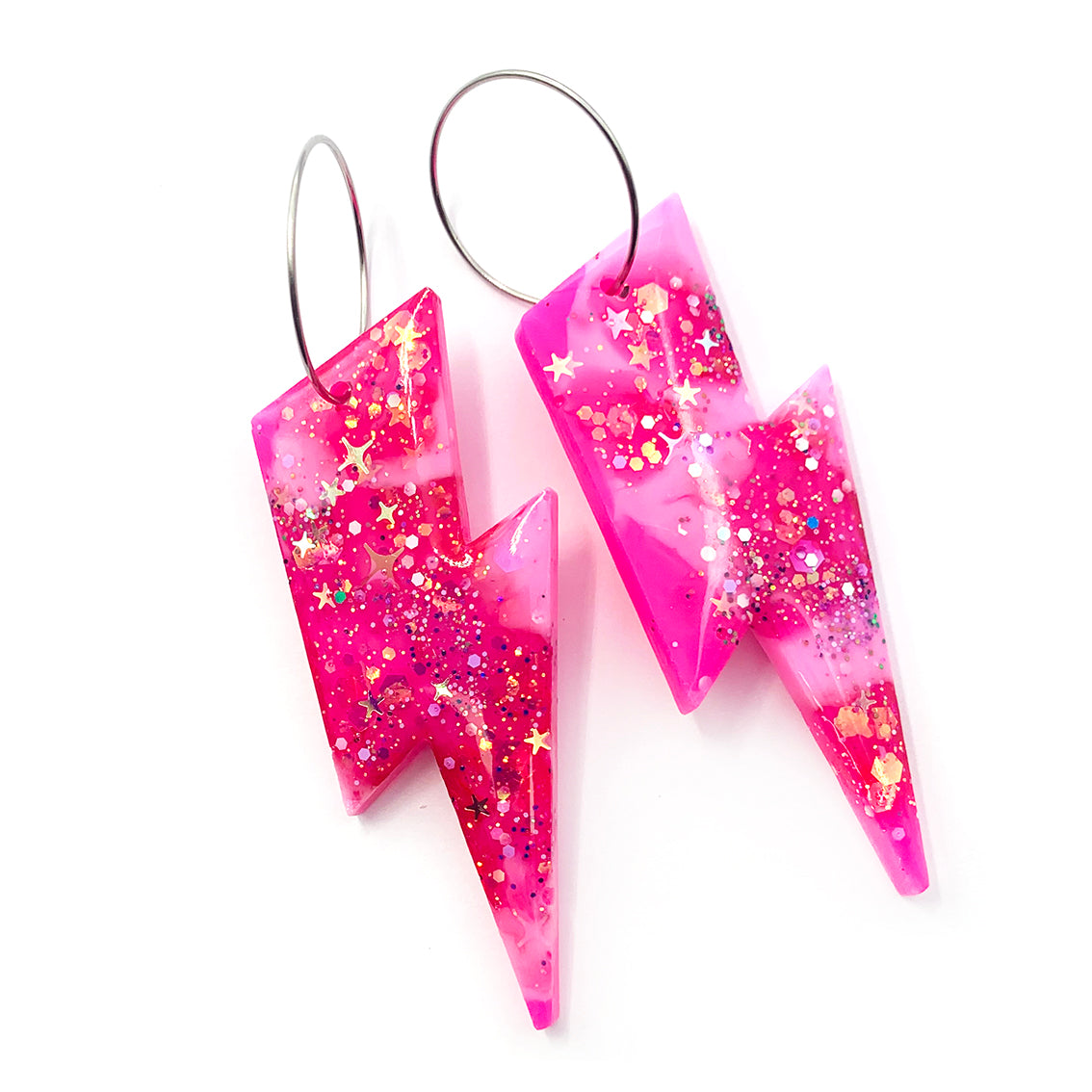 Resin Earring · Wam Bam · Pink