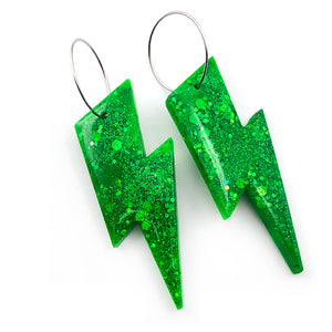 Resin Earring · Wam Bam · Green · 18