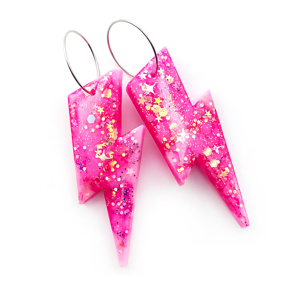 Resin Earring · Wam Bam · Pink · 43