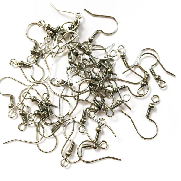 Stainless Steel Earring Wire · Shepherds Hook · approx 18mm · 20 Pairs