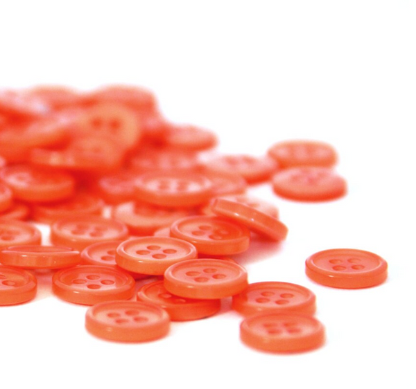 Buttons · Apricot · 11mm · 50 Buttons