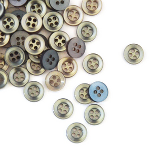 Buttons · Grey Green · 11mm · 50 Buttons