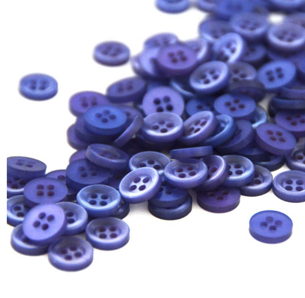 Buttons · Purple Lilac · 11mm · 50 Buttons