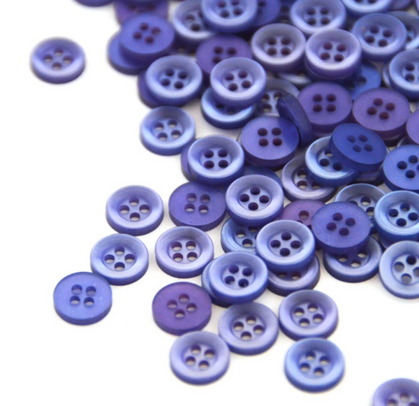 Buttons · Purple Lilac · 11mm · 50 Buttons