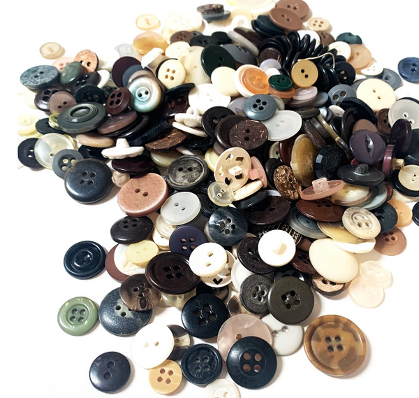 Buttons · Vintage · Neutral Mix · LOTS of Buttons · Bag 61