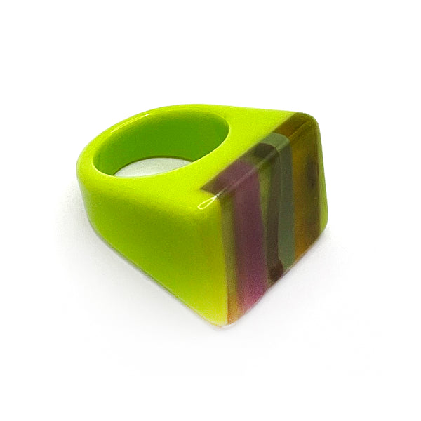 Resin Rings · Retro Style · Set of 3