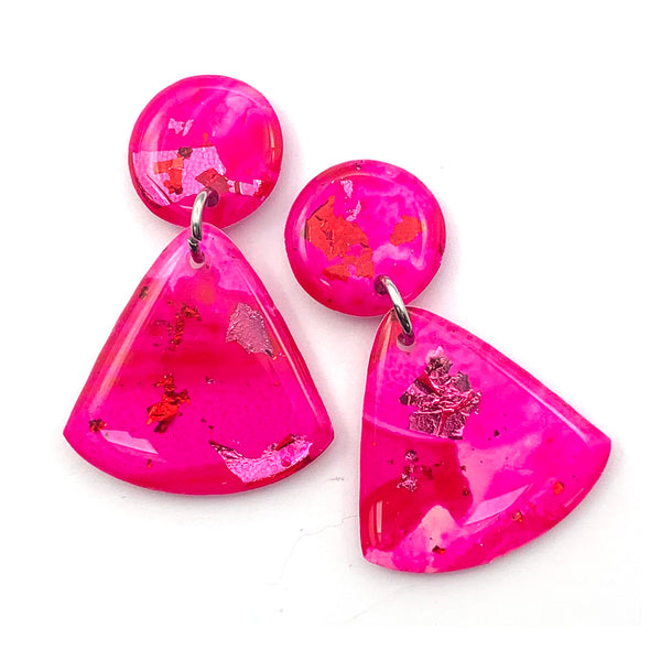 Ink + Resin Earring · 01