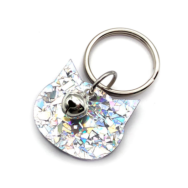 Keyring · Glitter Kitty · Choose Your Colour