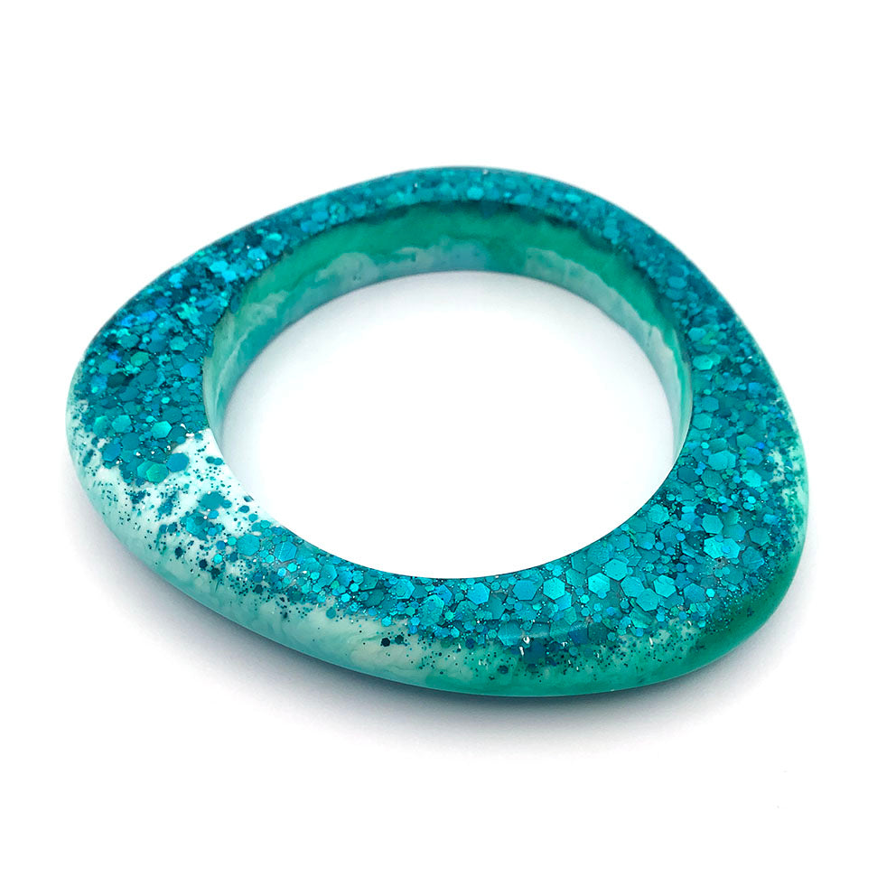 Olive Bangle · Turquoise · 65mm