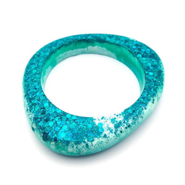 Olive Bangle · Turquoise · 65mm