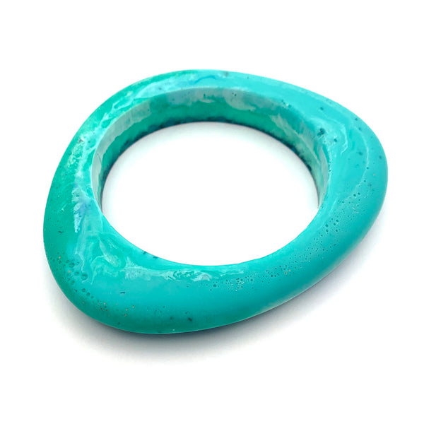 Olive Bangle · Turquoise · 65mm