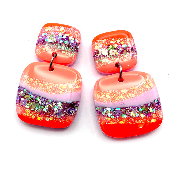 Resin Earring · Painterly · Style 1 · 1