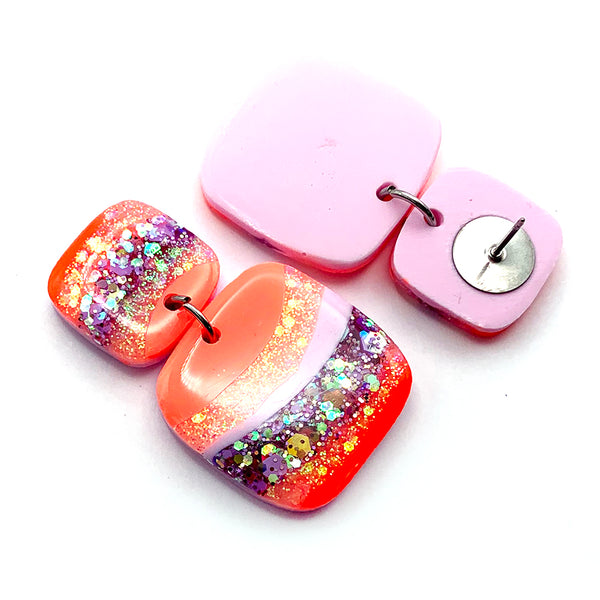 Resin Earring · Painterly · Style 1 · 1