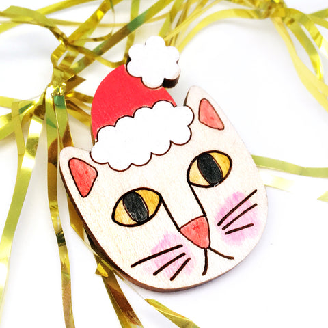 Santa Paws Painted Badge · Last One!