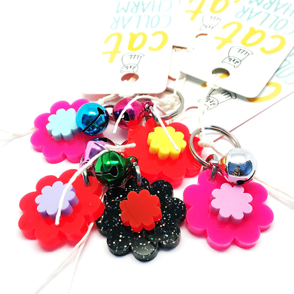 Cat Collar Charm · Garden Party · Hot Pink + Lilac