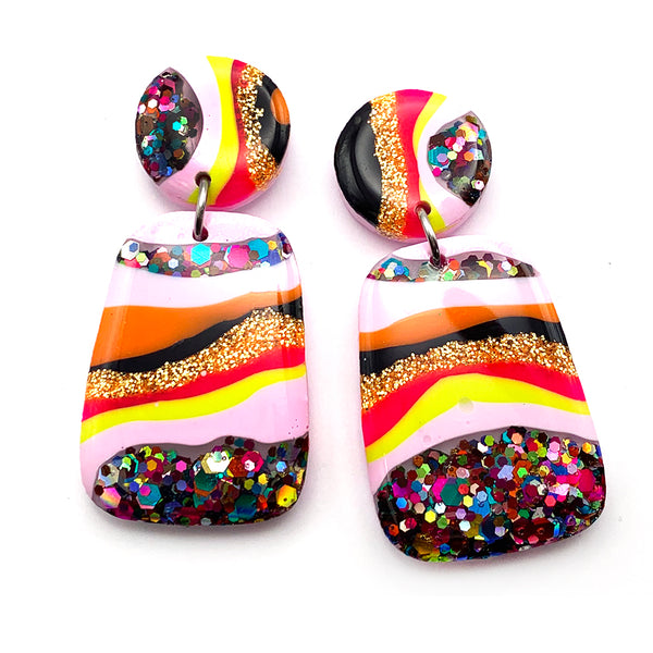 Resin Earring · Painterly · Style 2 · 3