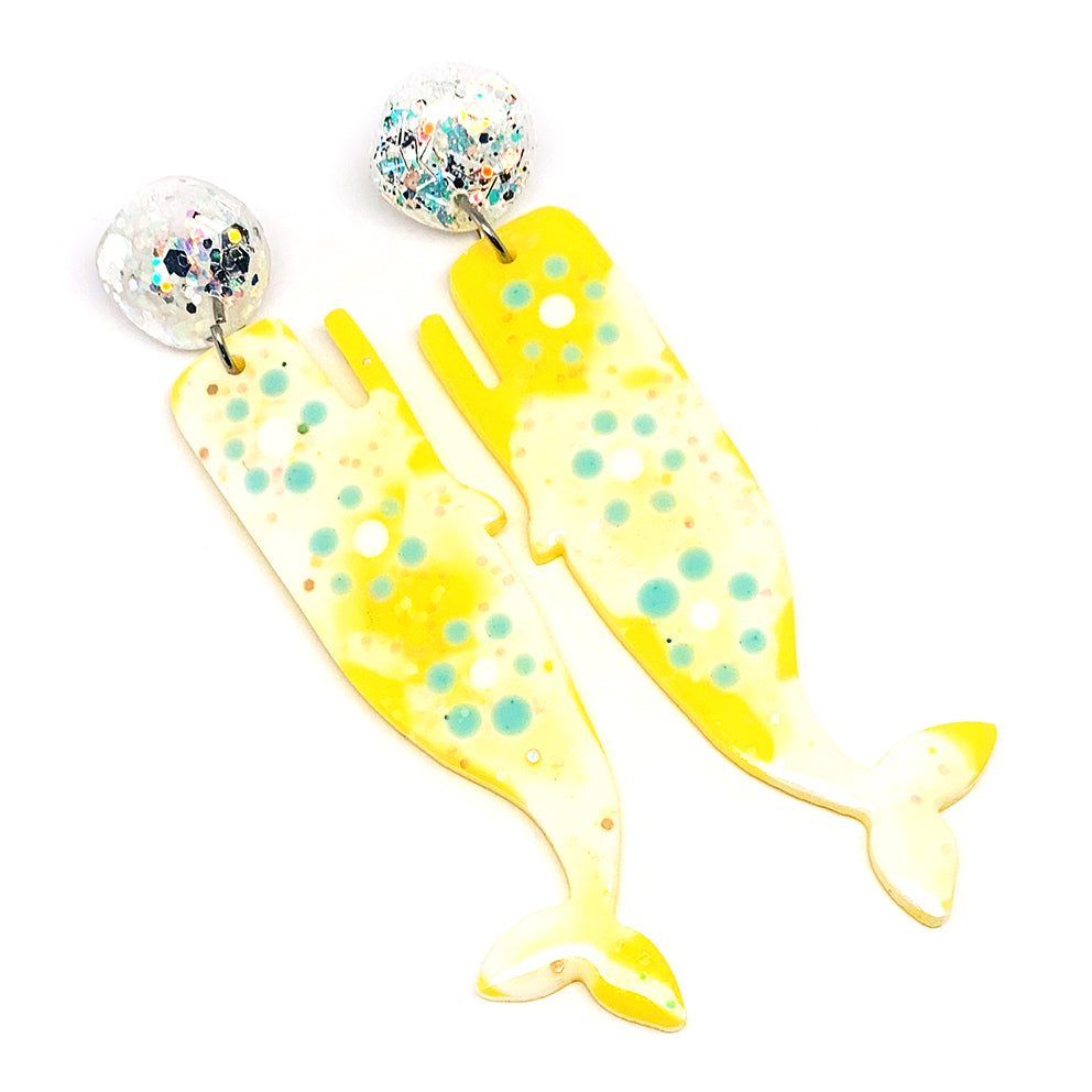 Resin · Sleeping Whale · Yellow Flower