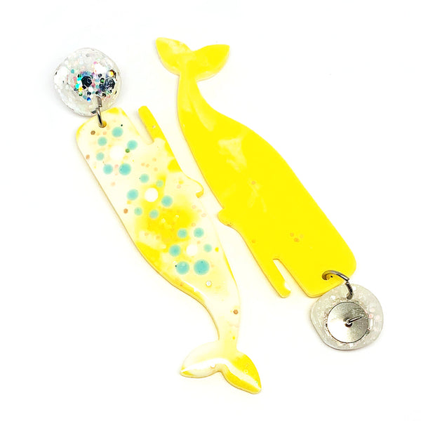 Resin · Sleeping Whale · Yellow Flower