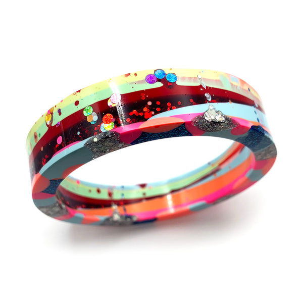 SECONDS · Painterly Bangle · Flat · S7 · Size 72mm (read description)