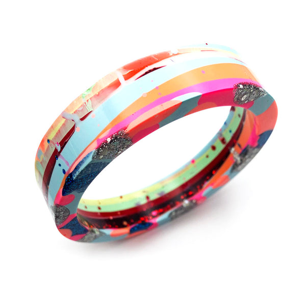 SECONDS · Painterly Bangle · Flat · S7 · Size 72mm (read description)