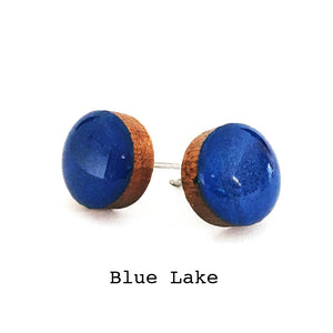 Dot Earrings · Blue Lake