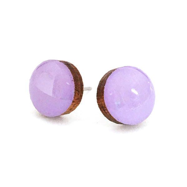 Dot Earrings · Light Violet