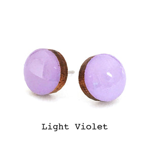 Dot Earrings · Light Violet