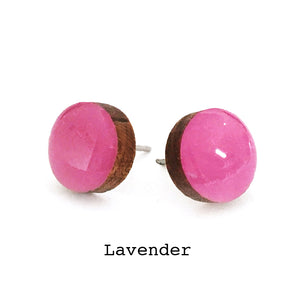 Dot Earrings · Lavender