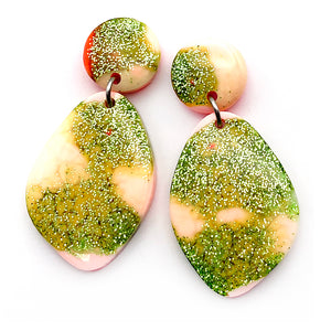 Resin Earring · Sweet Thing · Green Apricot Mix