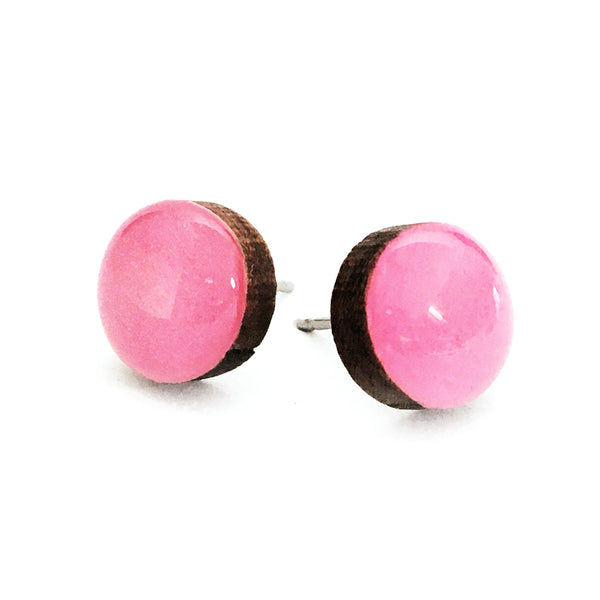 Dot Earrings · Hot Pink