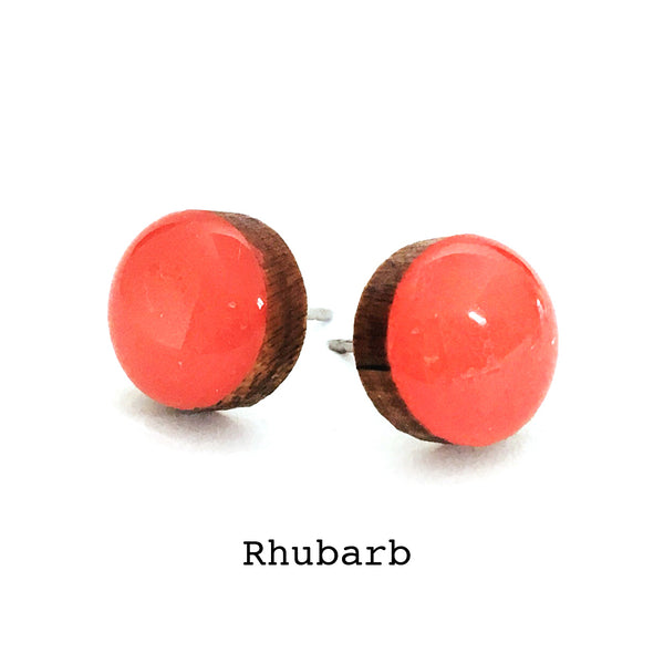 Dot Earrings · Rhubarb