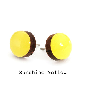 Dot Earrings · Sunshine Yellow
