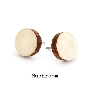 Dot Earrings · Mushroom