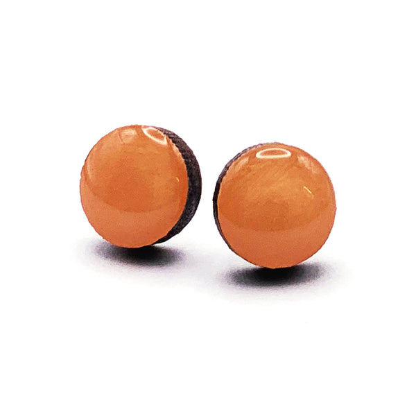Dot Earrings · Peach