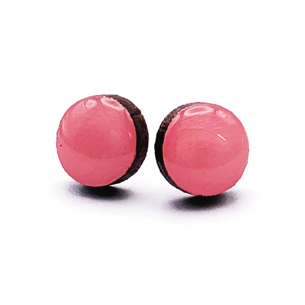 Dot Earrings · Light Pink